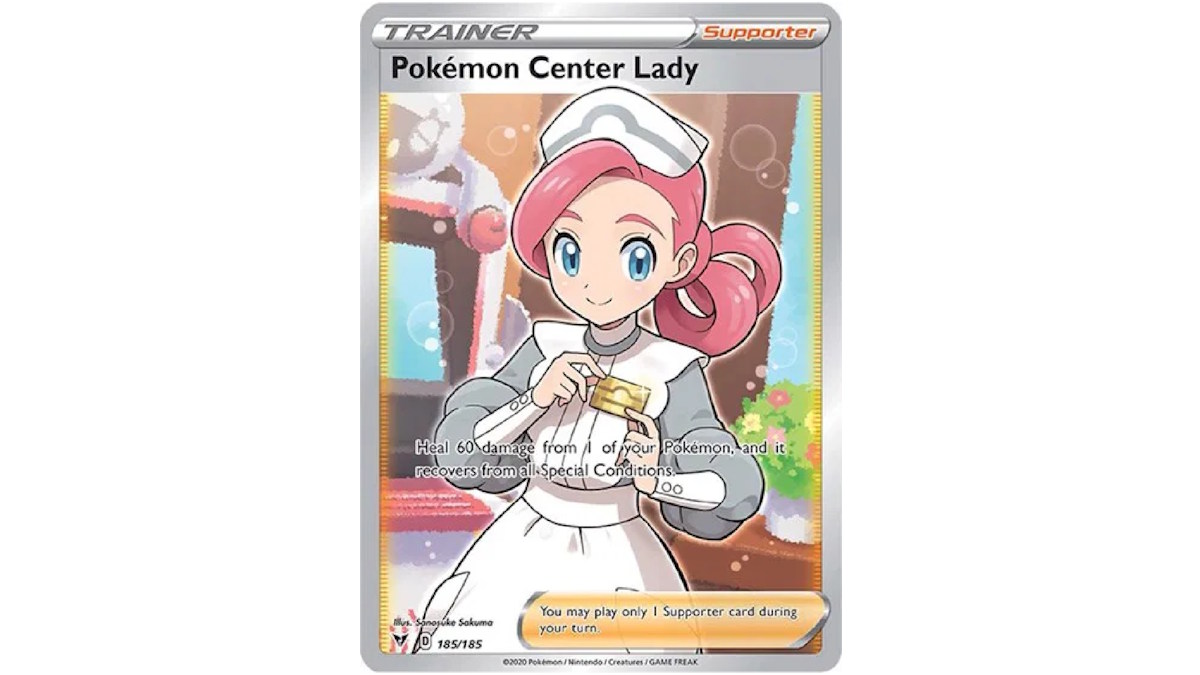 Pokémon Center Lady in PTCG.