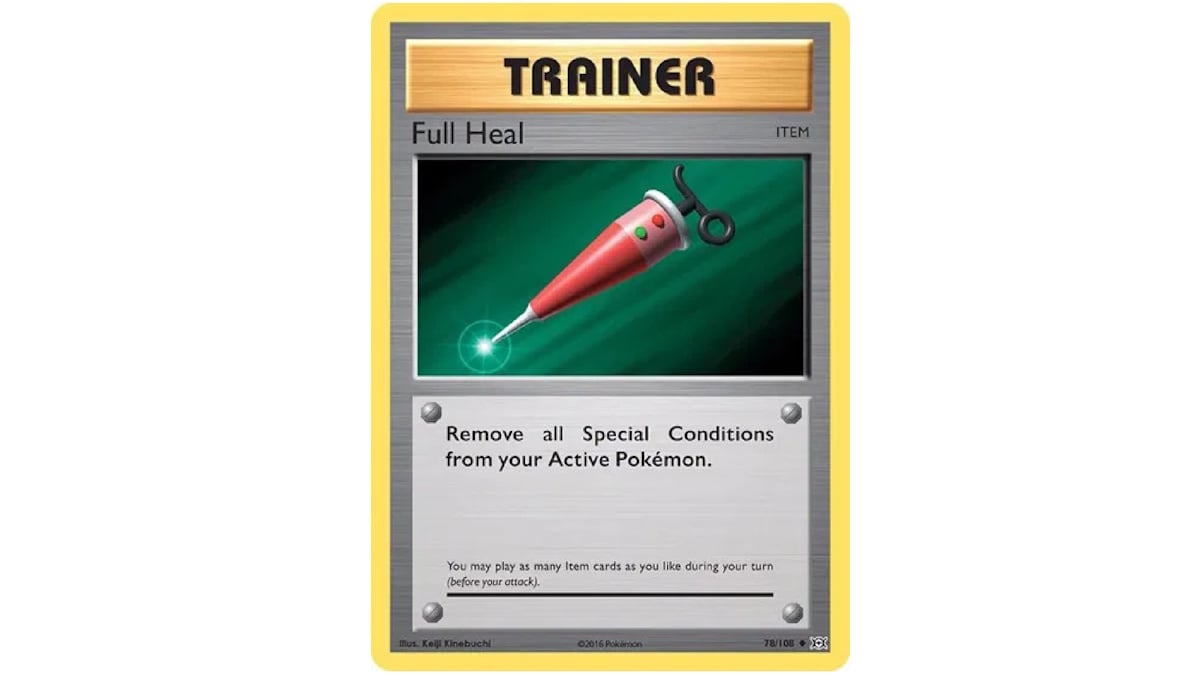 Full Heal in the PTCG.