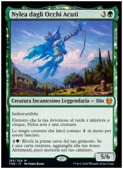 Nylea, Sharp-Eyed Italian Preview THB MTG