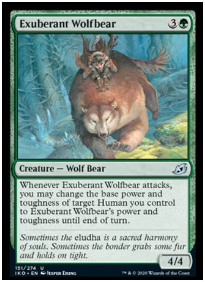 IKO Exuberant Wolfbear MTG