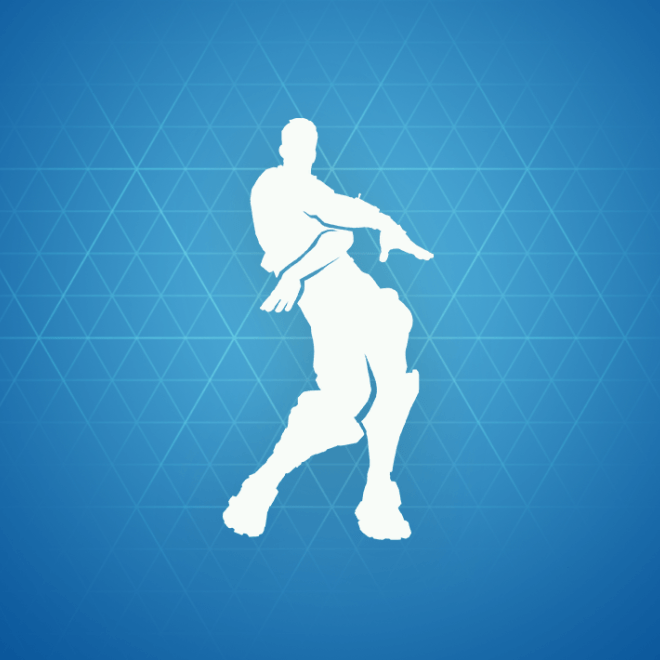 Icon for the Orange Justice emote in Fortnite.
