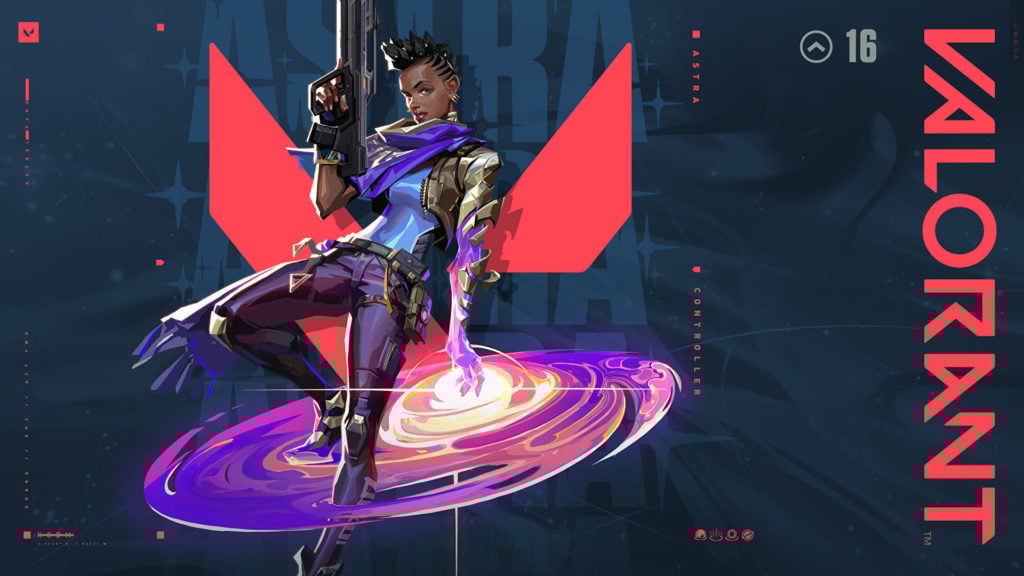 Promotional artwork for VALORANT agent Astra.