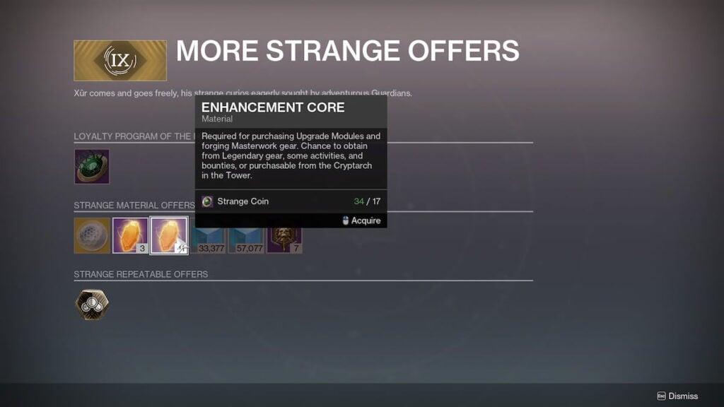 Xur's Strange Offers in Destiny 2