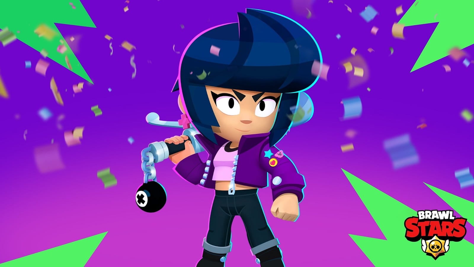 cover art featuring Bibi from Brawl Stars.