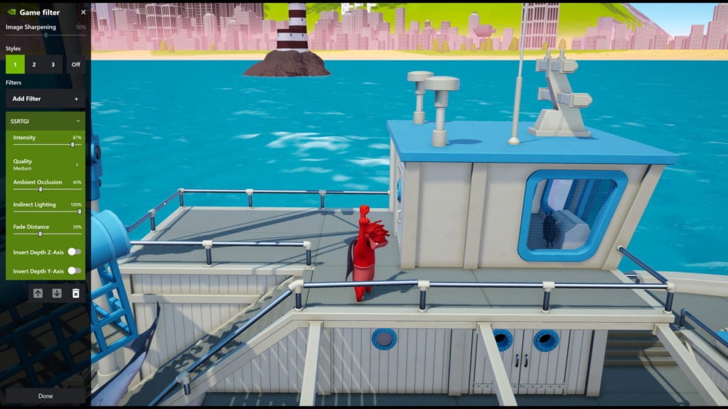 ray traced global illumination real time filter