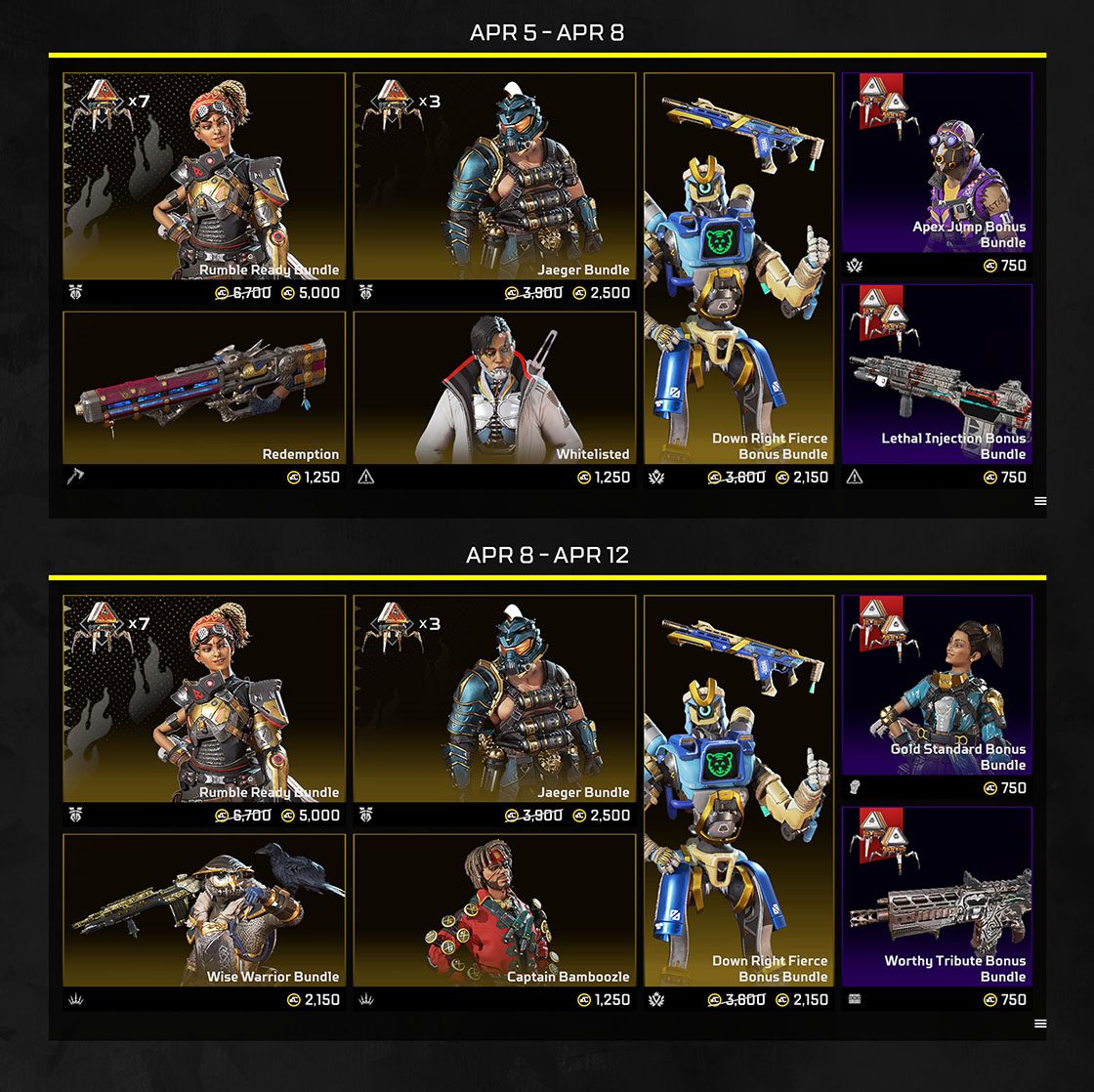 Everything to know about the Warriors collection event in Apex Legends