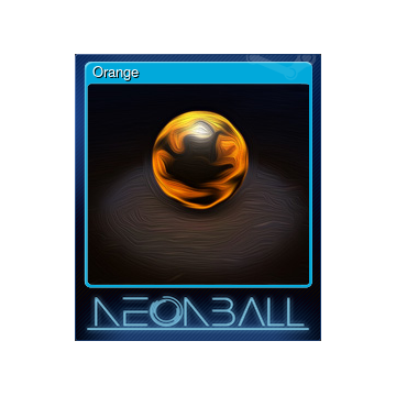 A shiny and large polished ball with orange and black coloring.