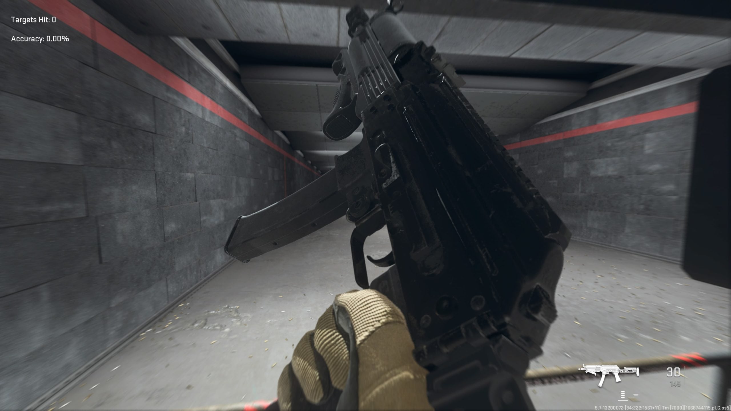 A screenshot of the Vaznev-9K SMG in MW2.