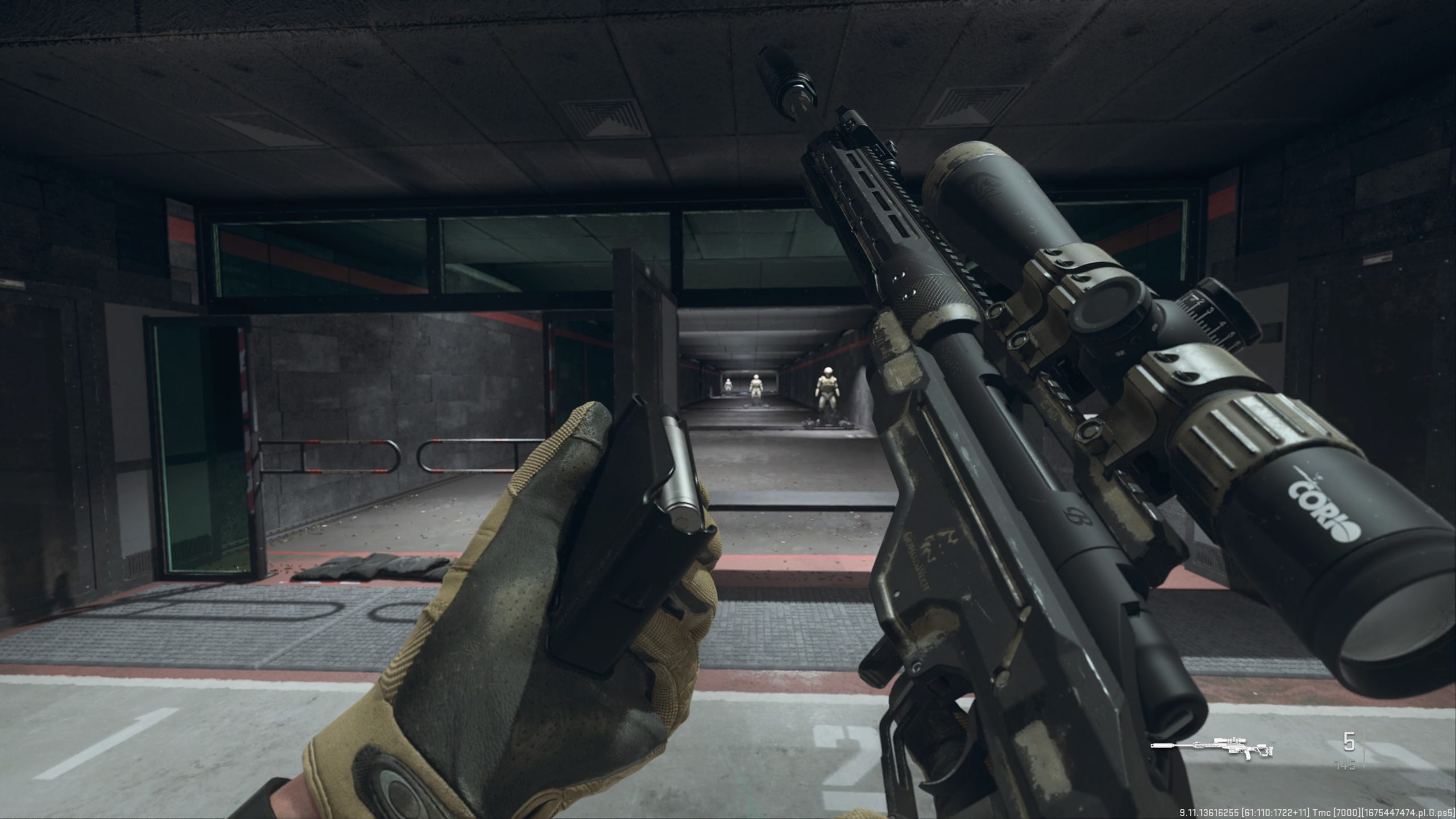 A screenshot of the MCPR-300 sniper rifle in MW2.