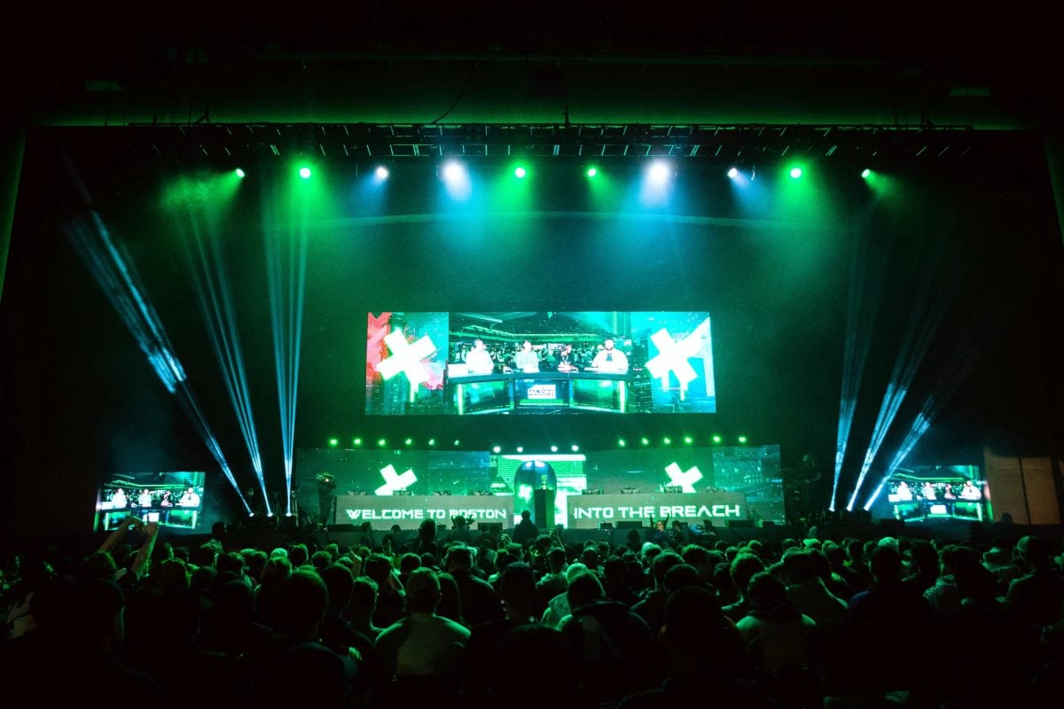 The stage setup for the CDL Boston Major 2, with fans from far and wide witnessing live Call of Duty.