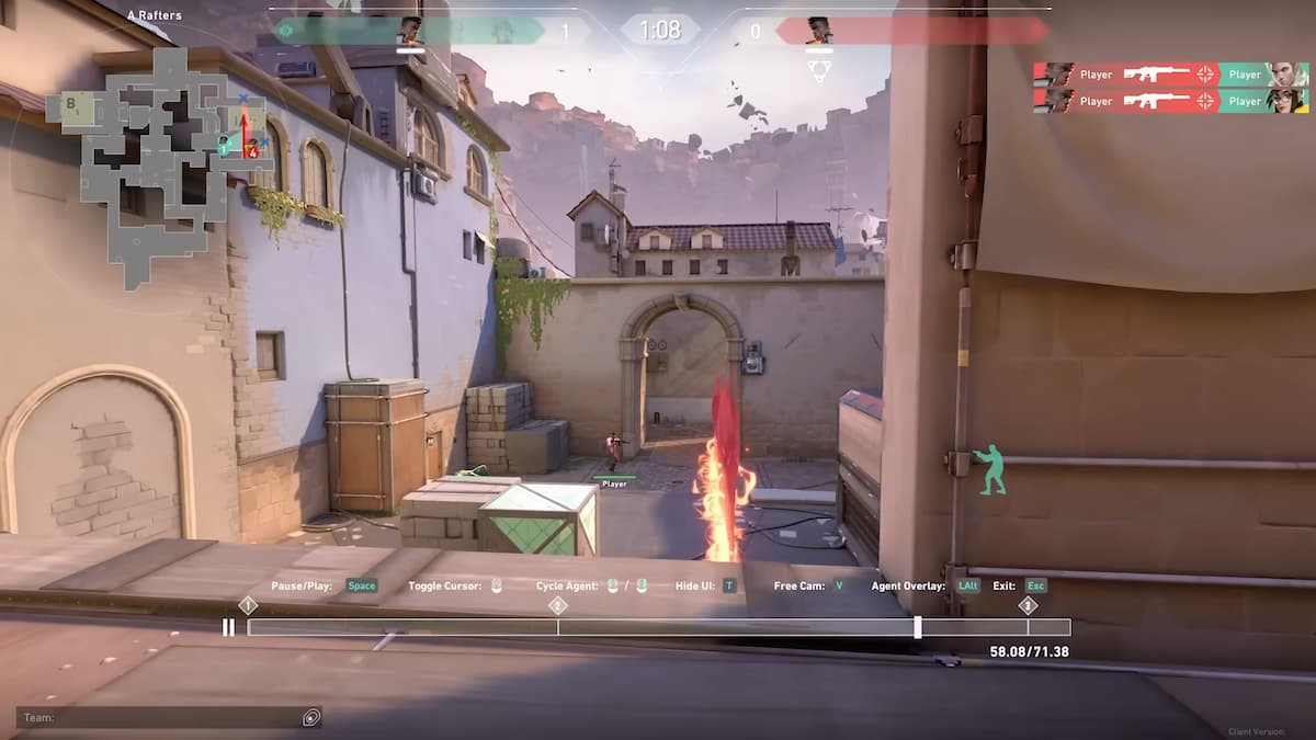 A prototype of the VALORANT replay system under development