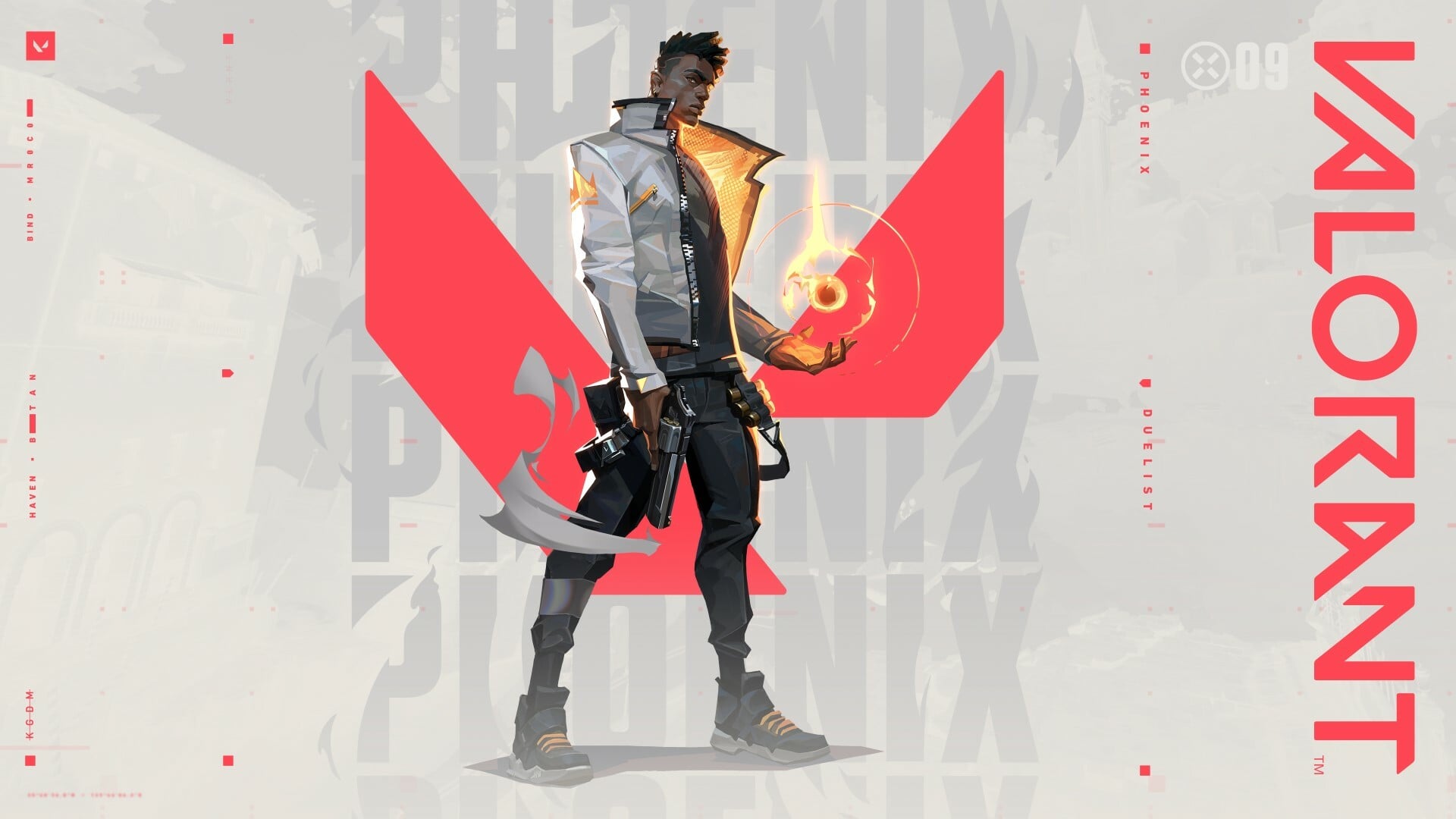 One of VALORANT's agents, Phoenix, casting his orb.