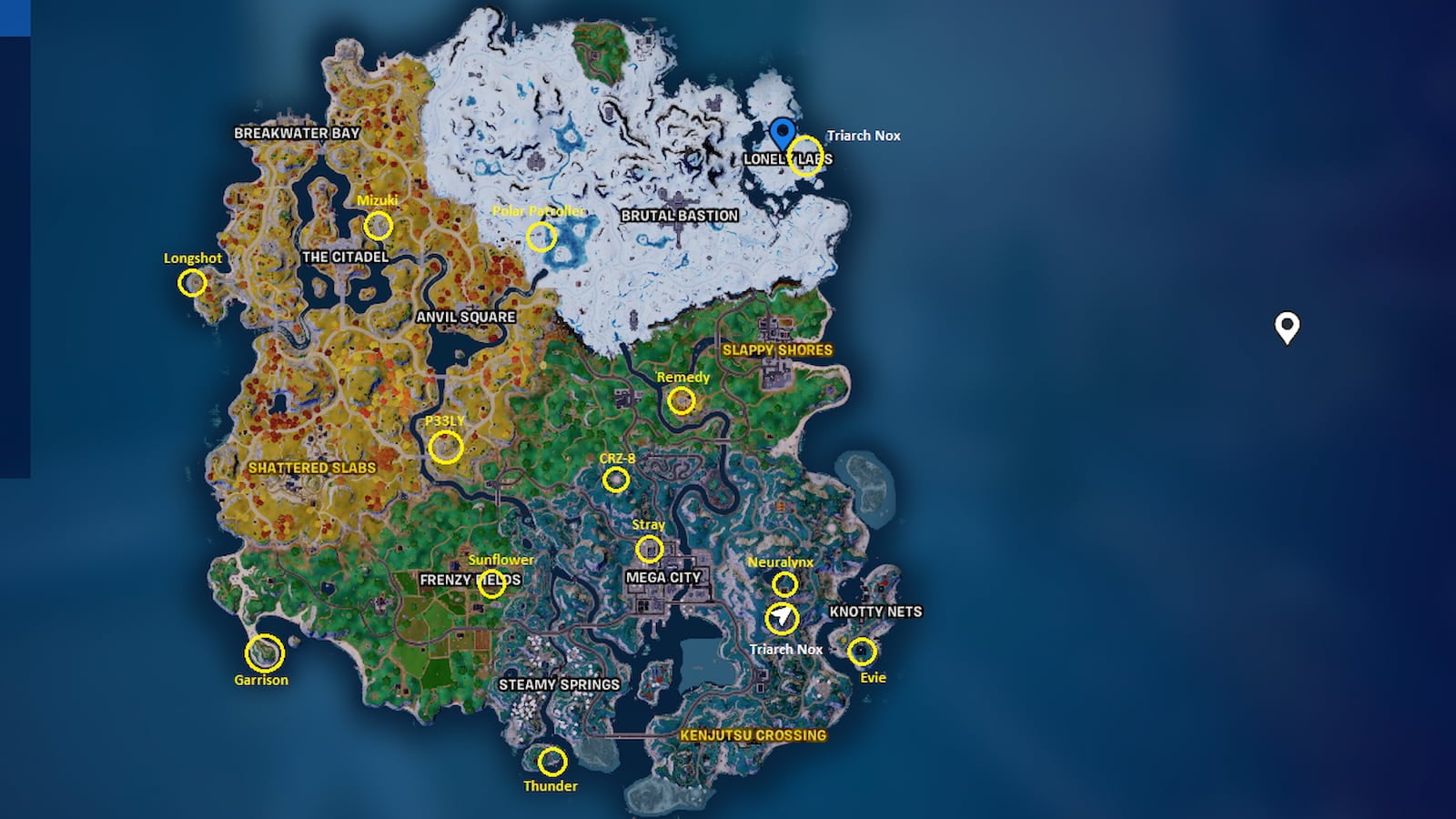 All NPC locations in Fortnite Chapter 4, Season 2