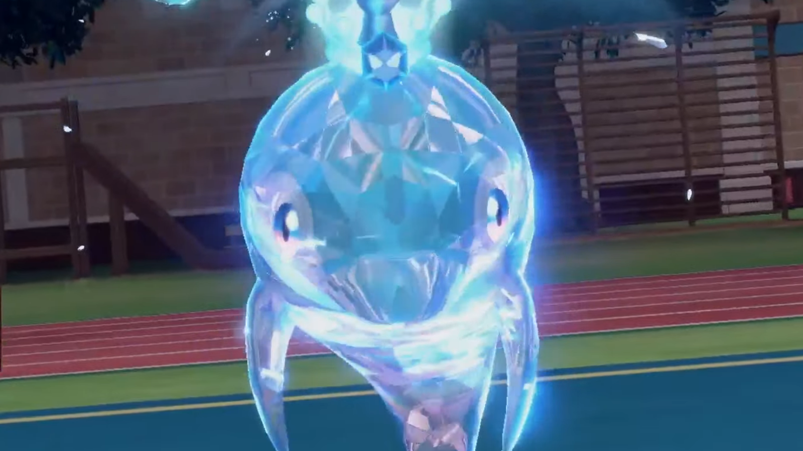 Palafin Terastallizing in its Zero Form in Pokémon Scarlet and Violet