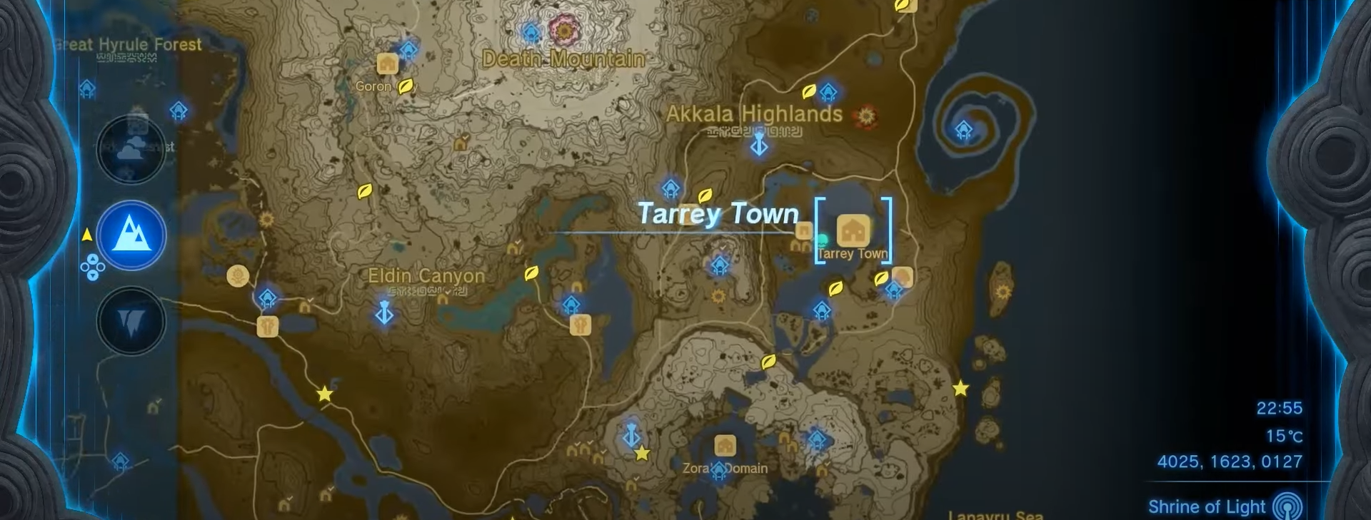 Tarrey Town Goddess Statue location