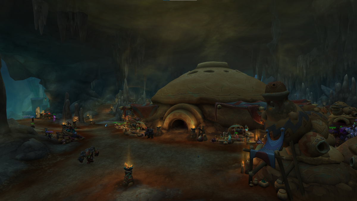 Loamm Niffen's home base in the Zaralek Cavern zone in WoW Dragonflight Patch 10.1 Embers of Neltharion