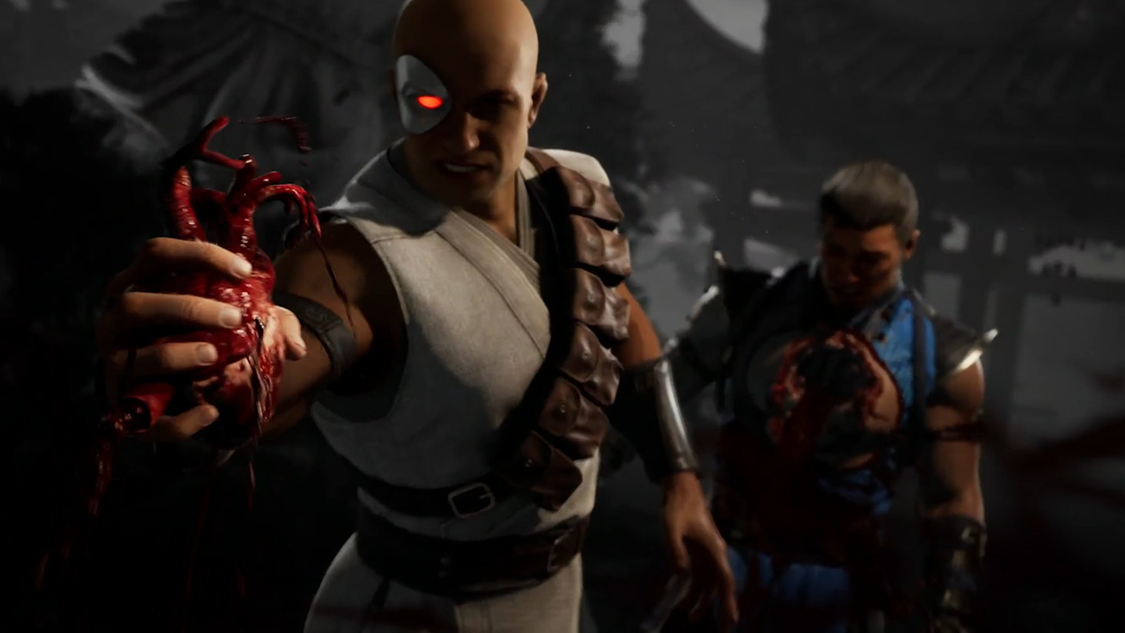 Kano performing a Fatality in Mortal Kombat 1.