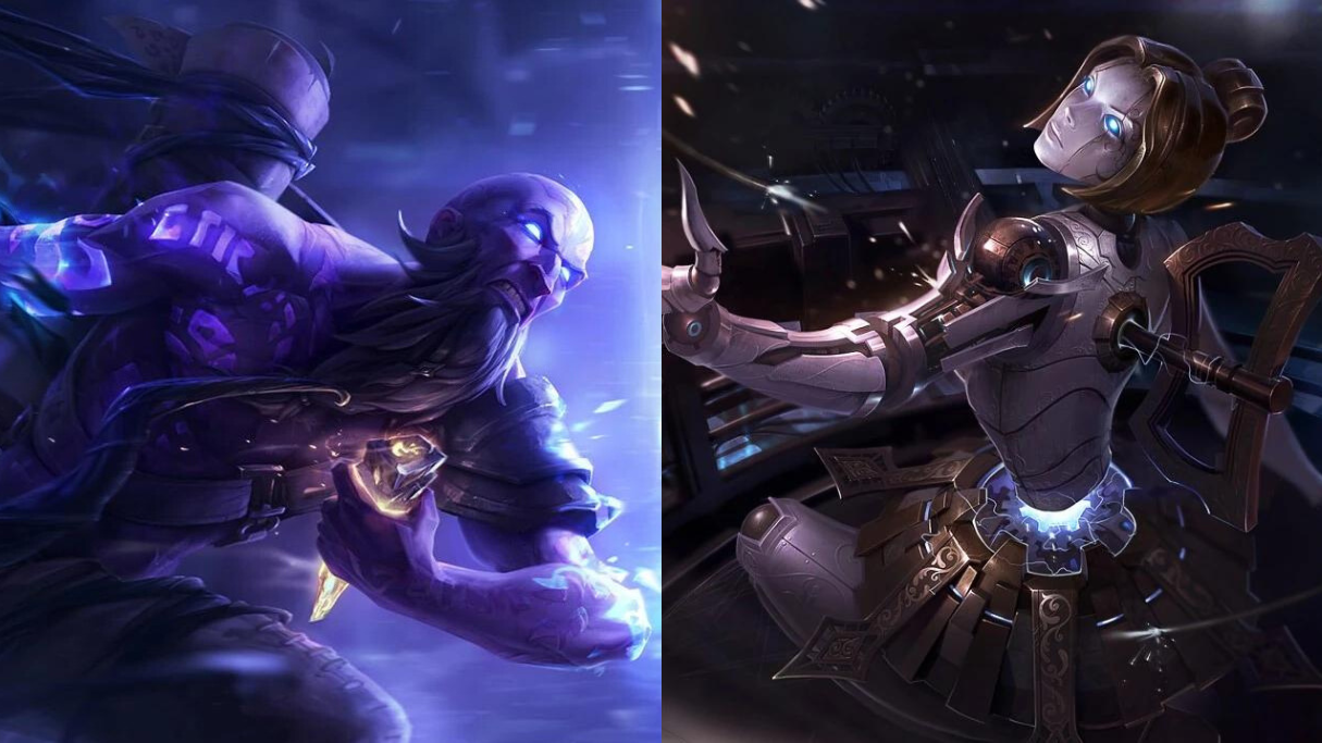 Orianna and Ryze facing each other.