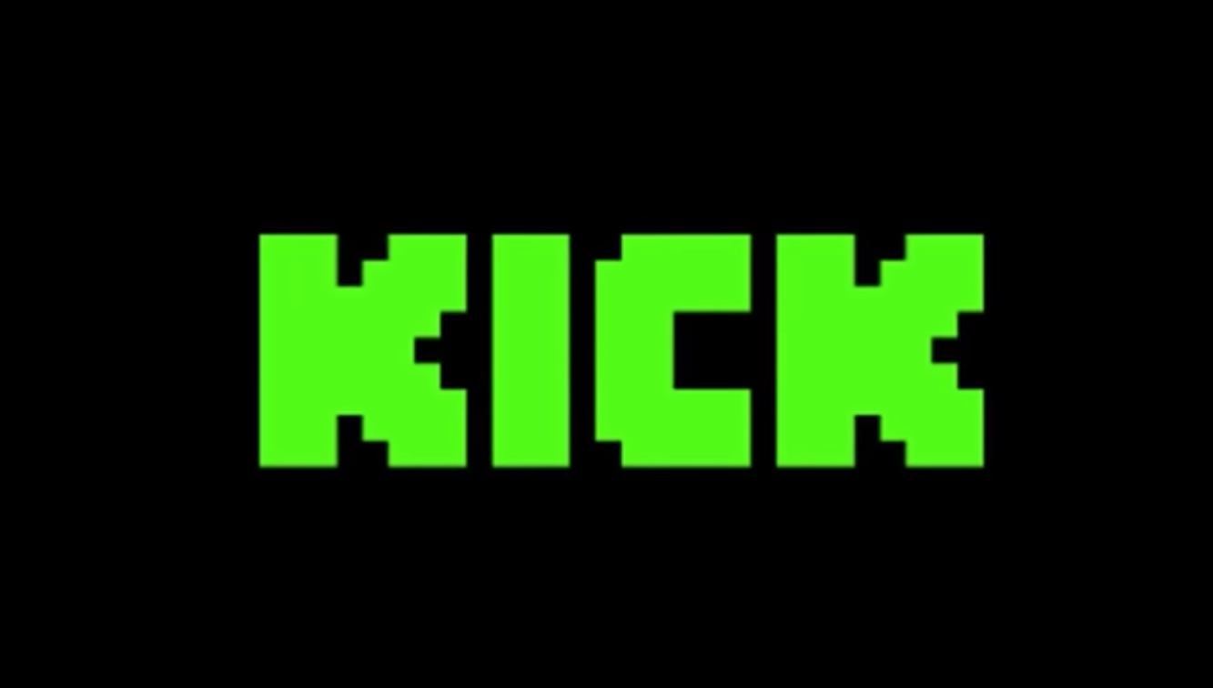 The Kick logo in green on a black background.