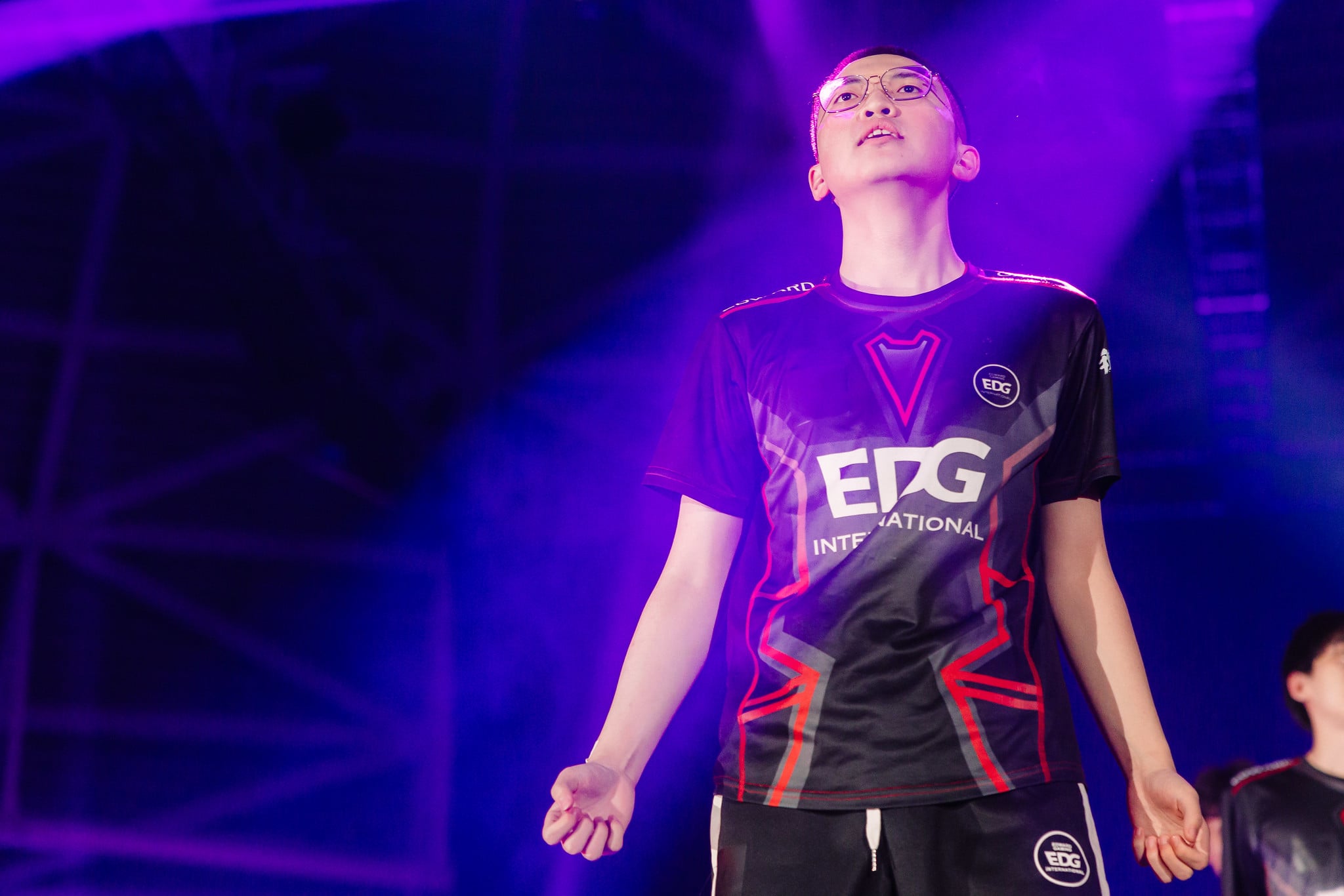 Zheng "ZmjjKK" Yongkang of EDward Gaming basks in his victory at VALORANT Masters Tokyo.