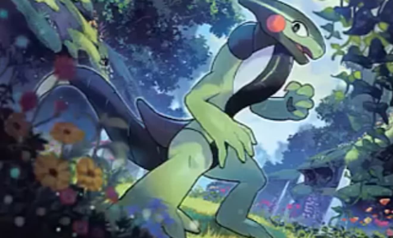 Image of Cyclizar in garden through Pokémon TCG