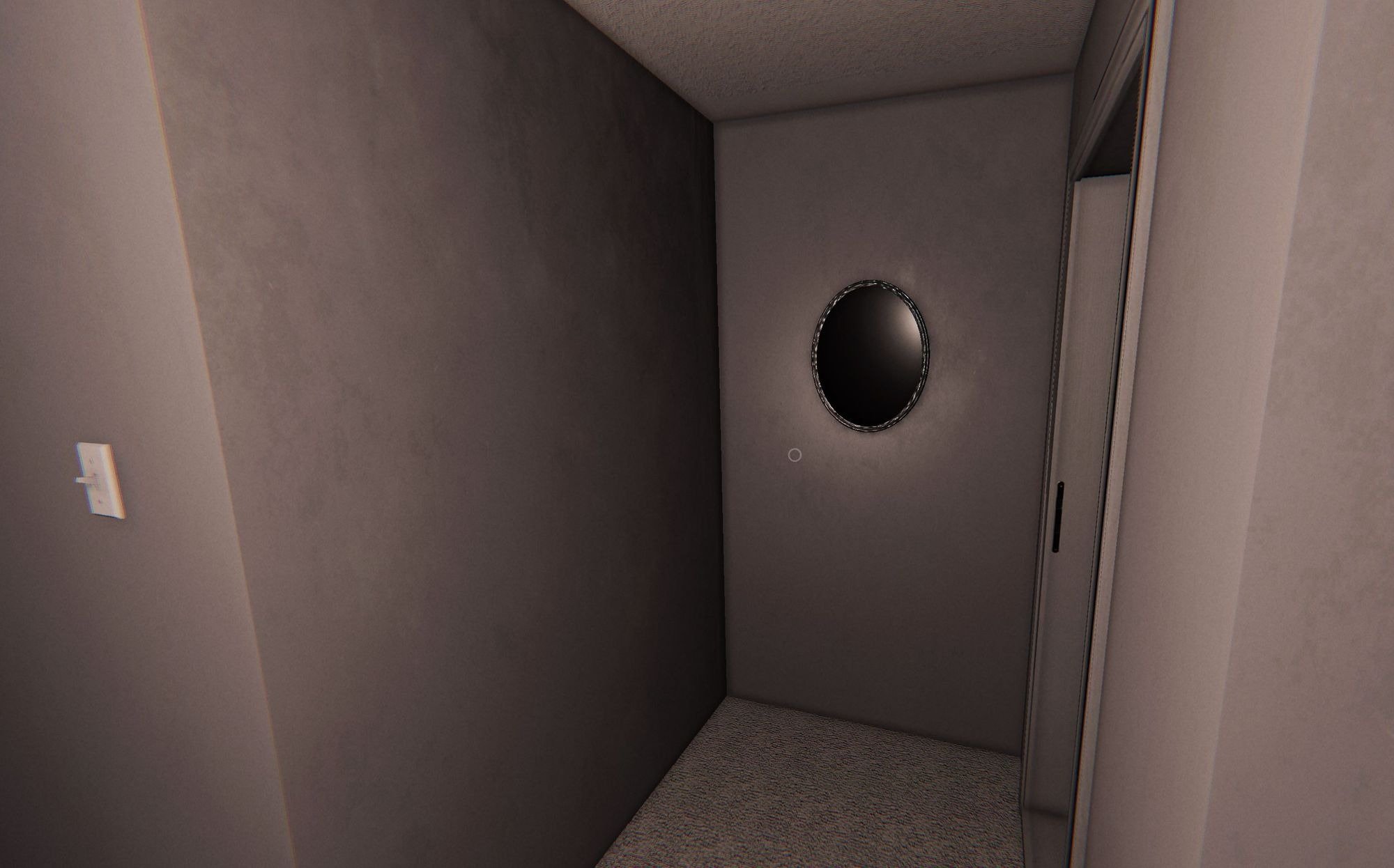 The Haunted Mirror on a wall in Phasmophobia.