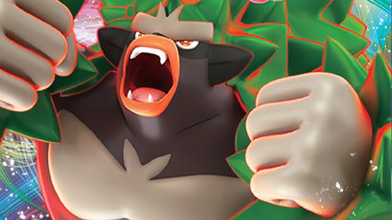 Rillaboom VMAX belting a tune in the Pokemon TCG.