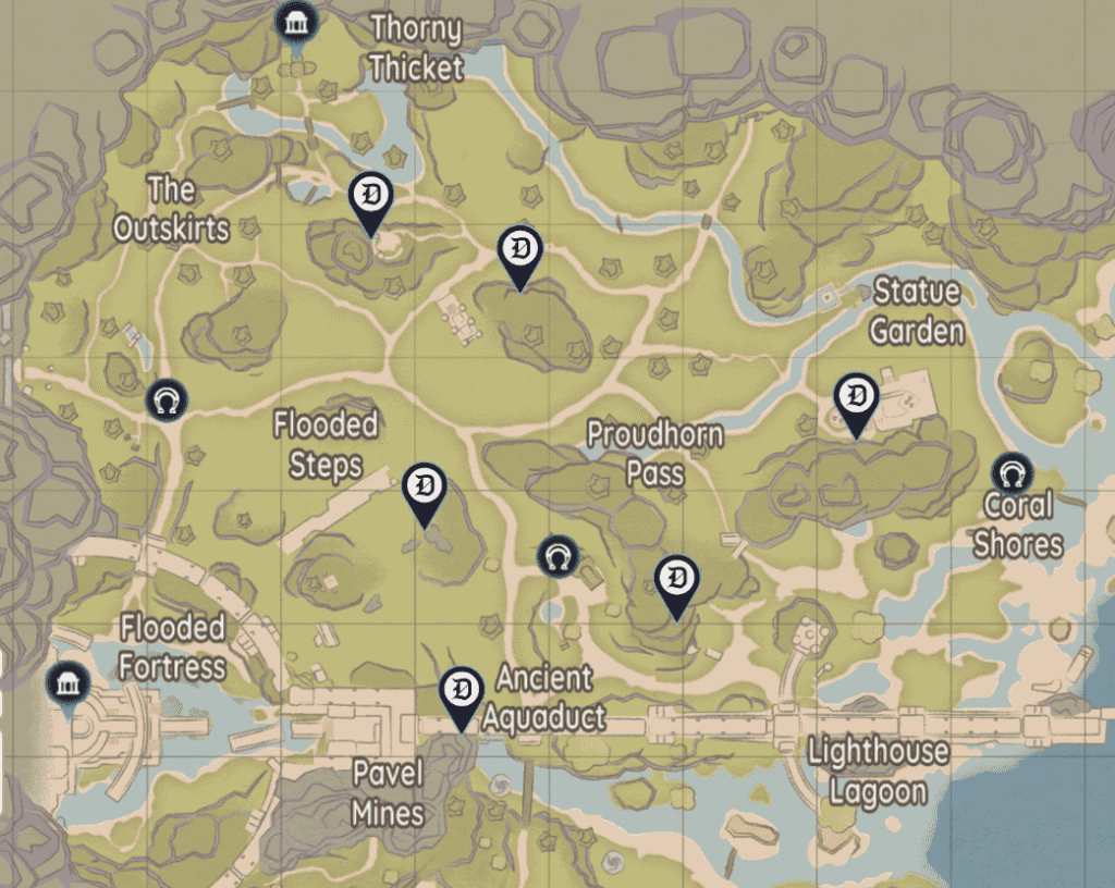 Iron Node locations in Palia