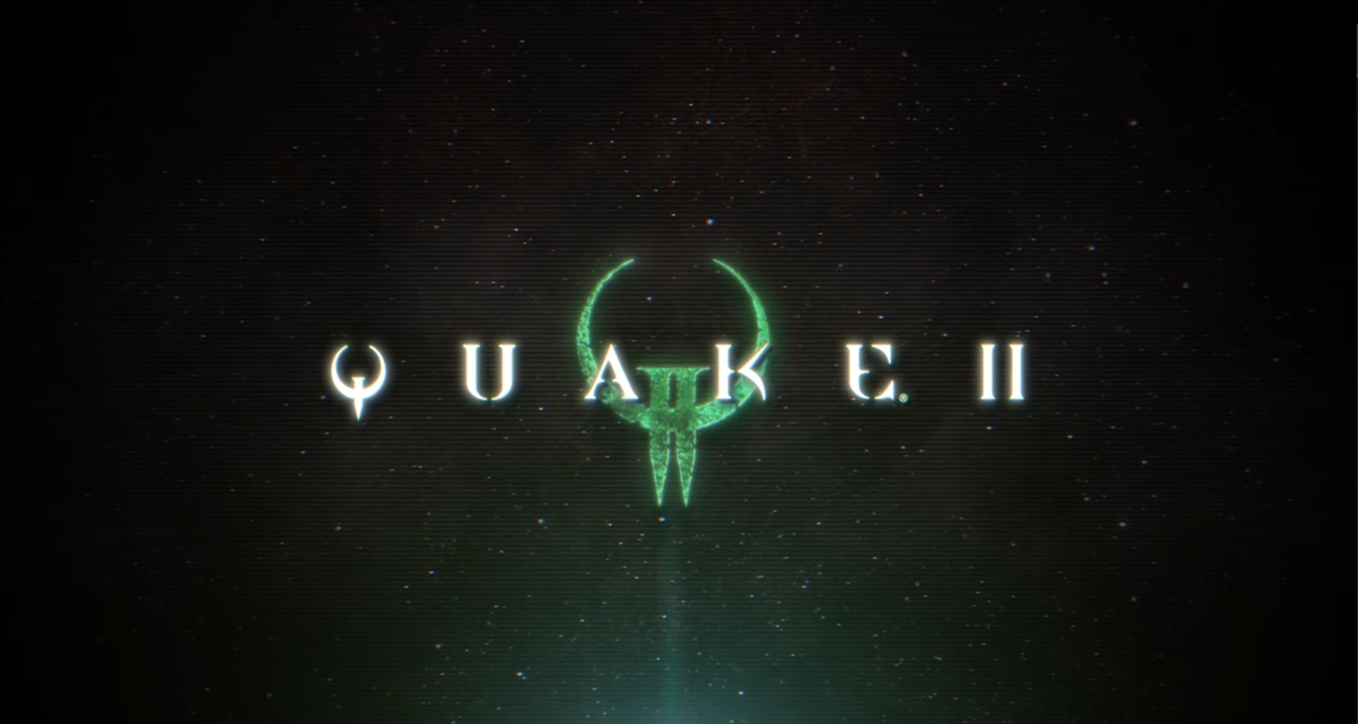 Official Quake II Remastered art with the franchise's symbol and Quake II written.