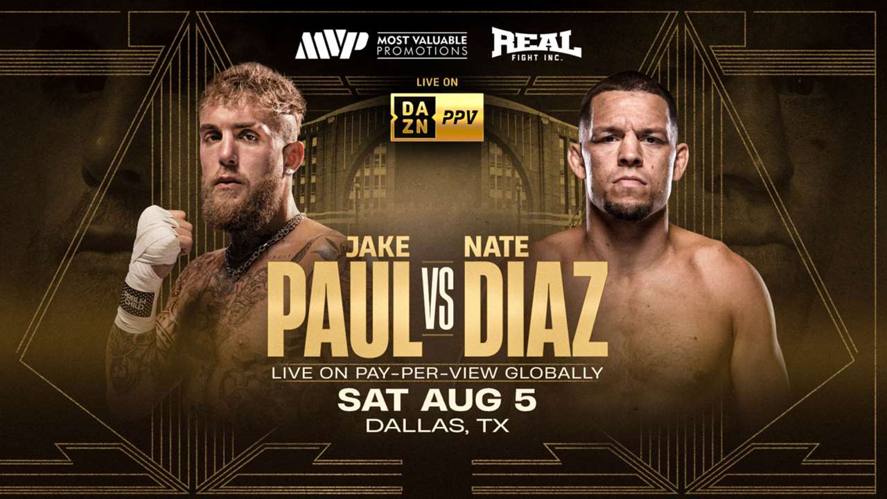 Jake Paul and Nate Diaz fight information image for august 5