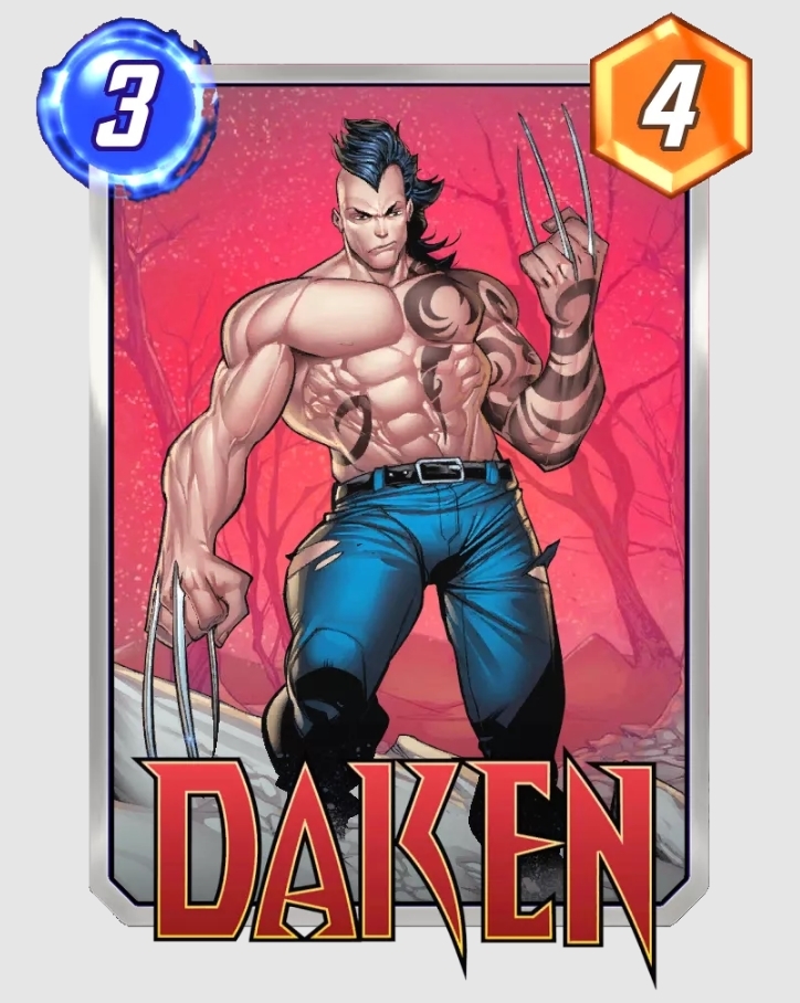 Daken Marvel Snap card.