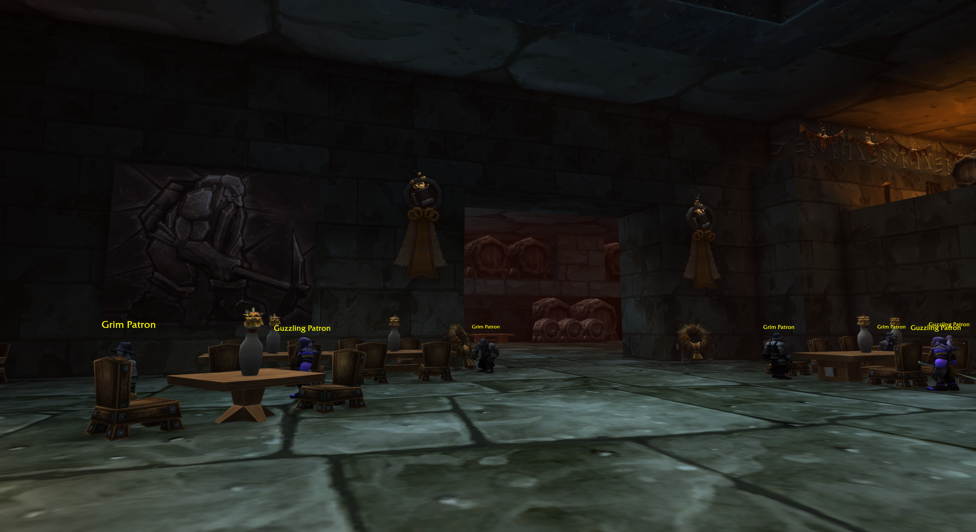 The Grim Guzzler in Blackrock Depths, where the Grim Patron, Coren Direbrew can be found during Brewfest.