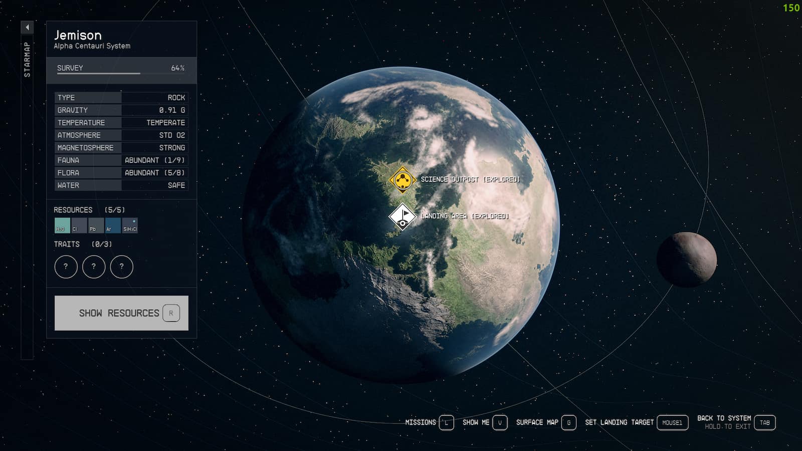 Image showing planetary view of Jemison