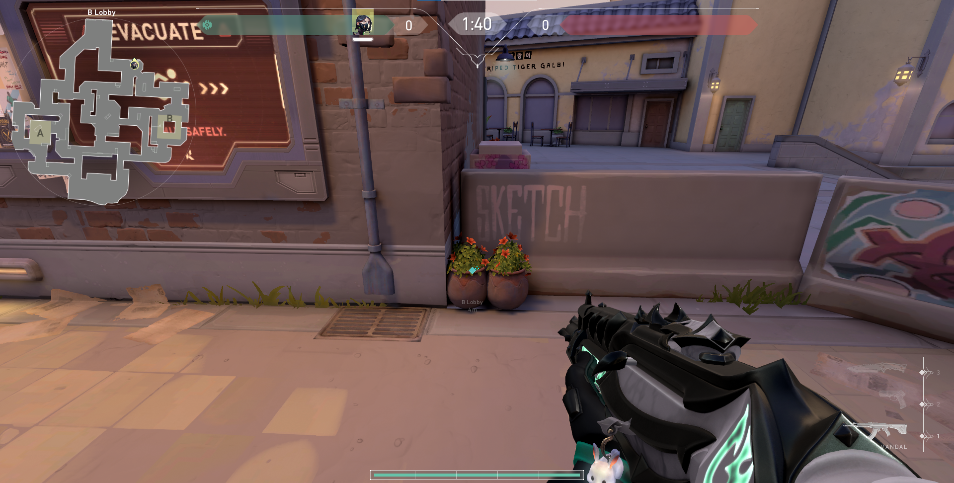 Plant pot in B Lobby on Sunset, VALORANT