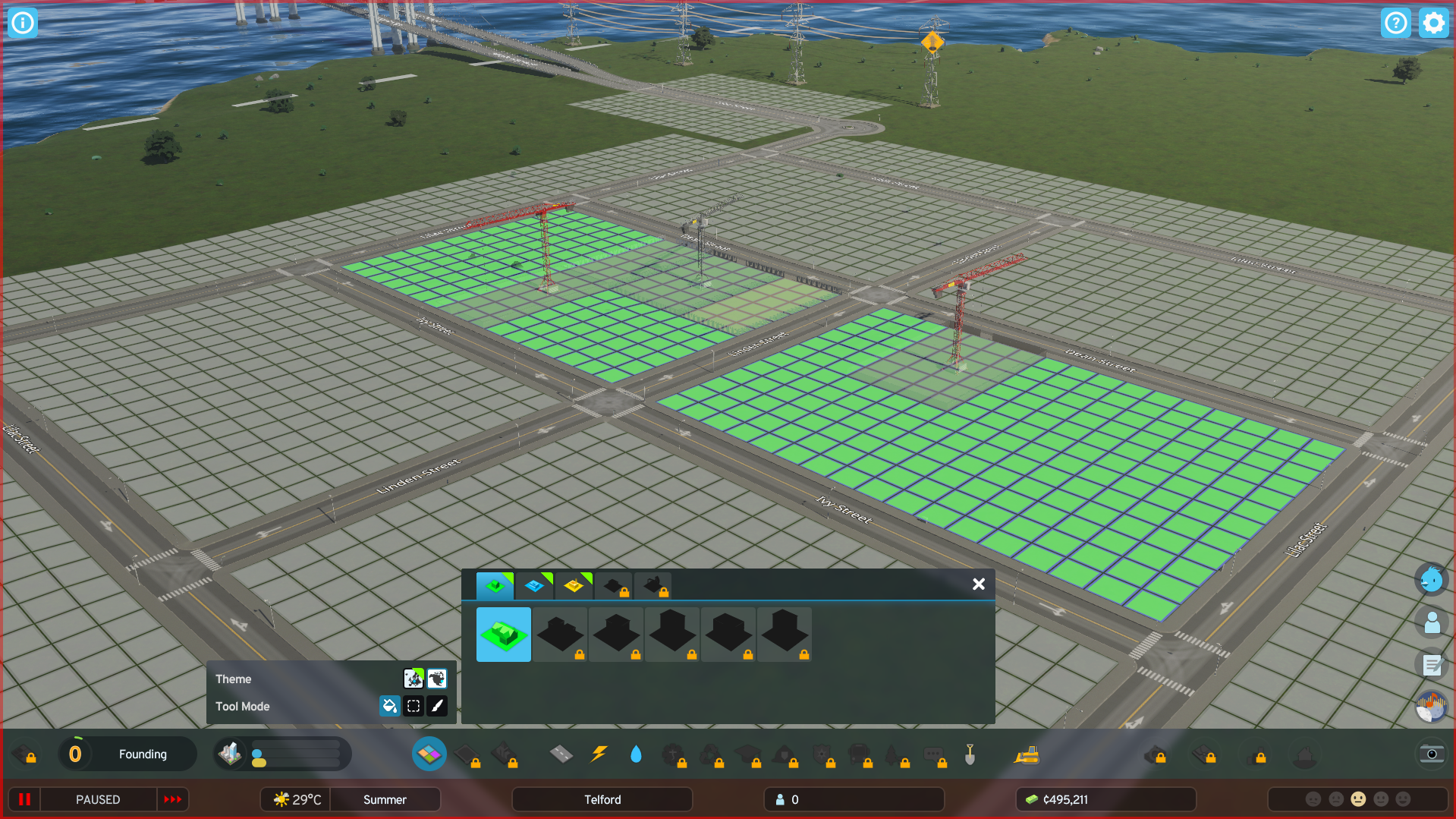 Zoning in Cities Skylines 2.