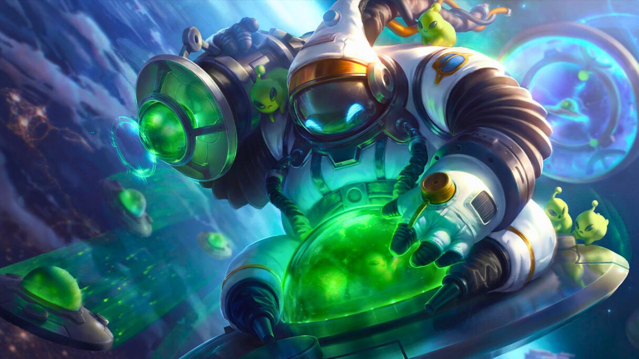 Bard's astronaut skin in League of Legends
