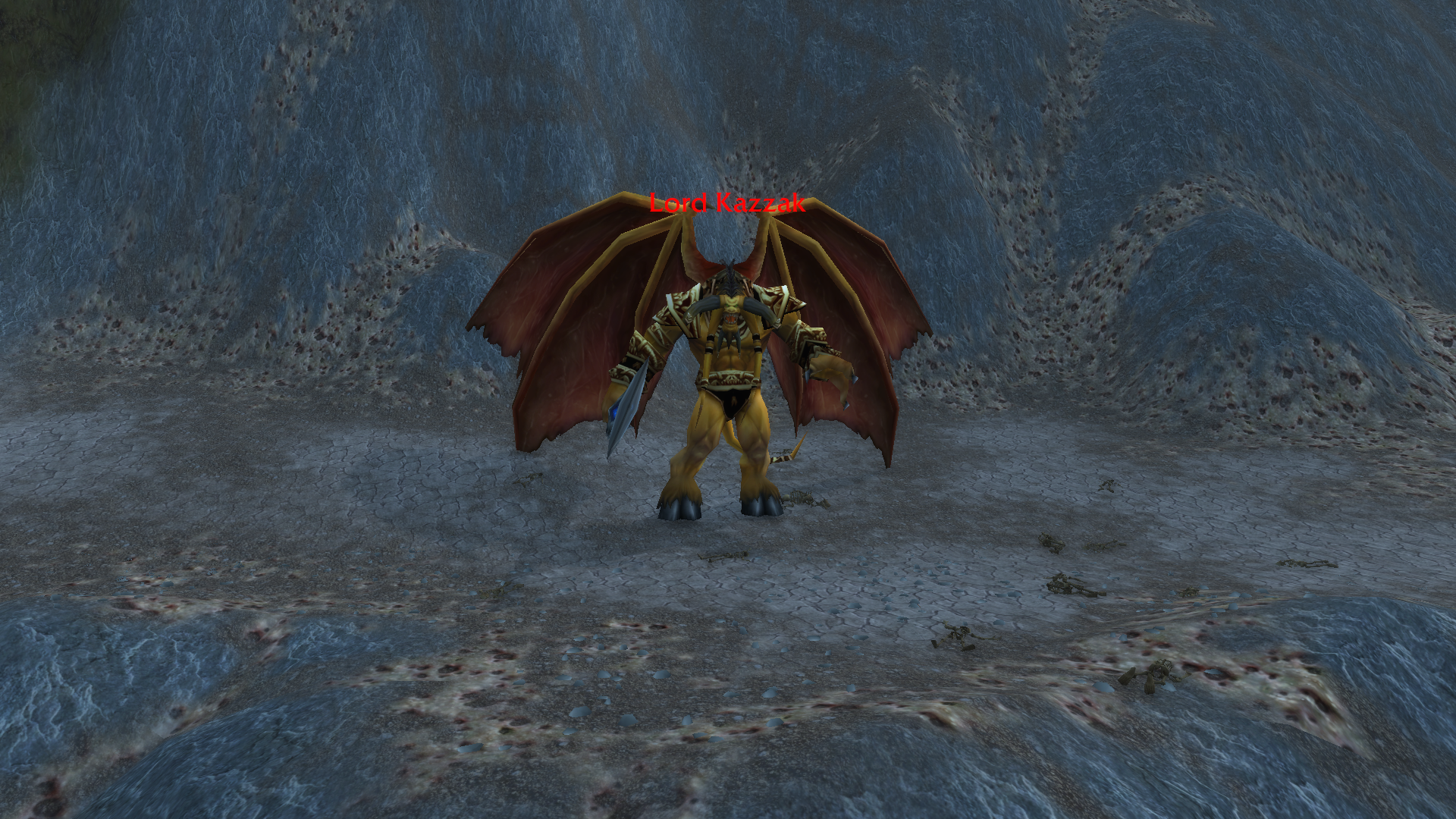 Lord Kazzak in Blasted Lands standing idly