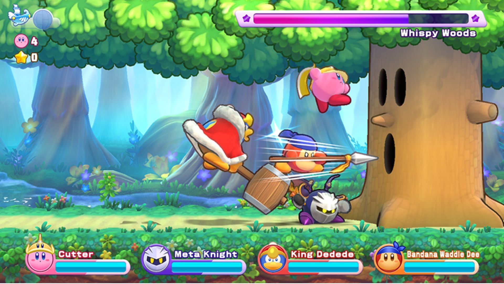 players attacking in kirby's return to dream land deluxe