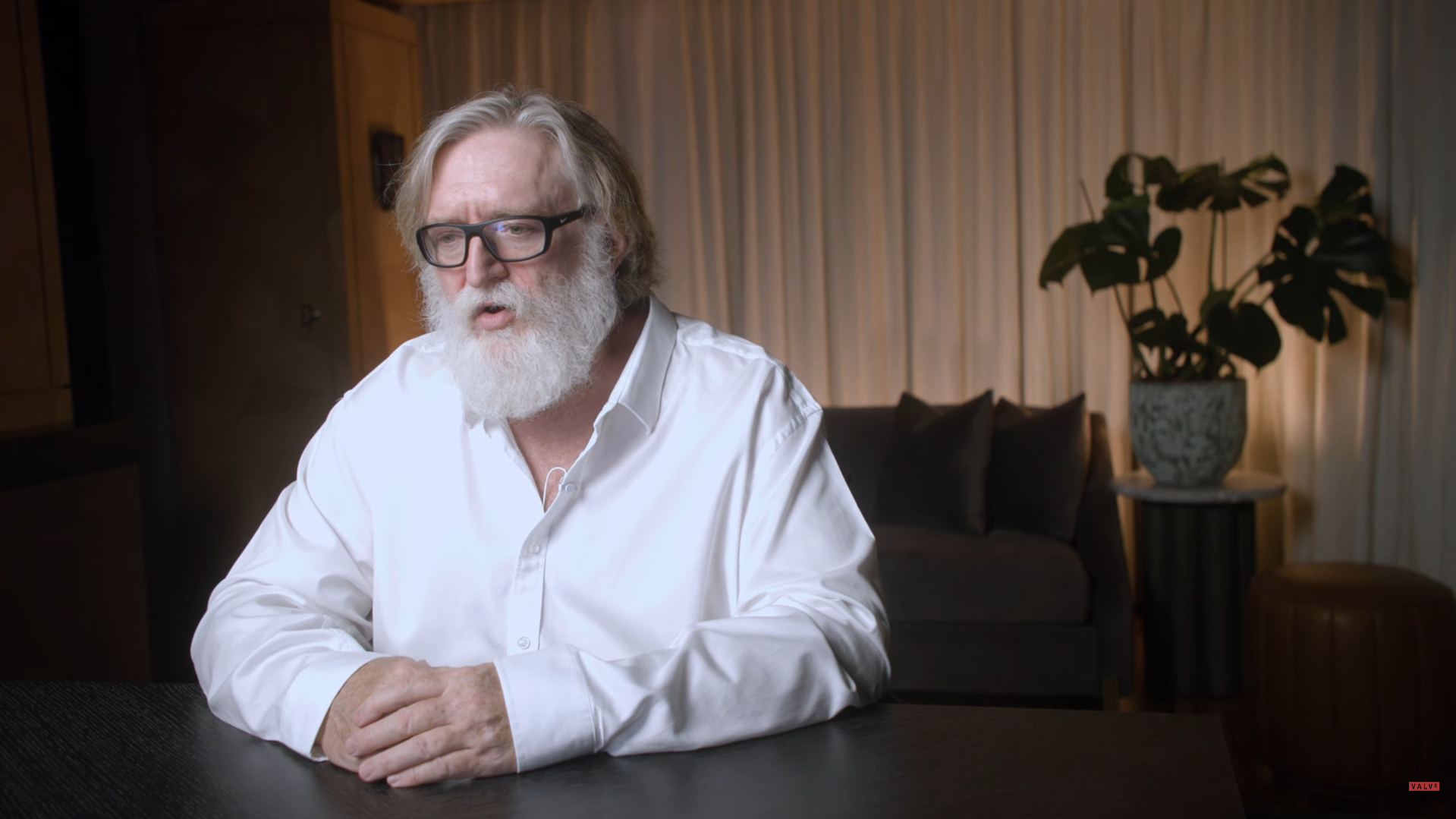 Gabe Newell during the Valve's Half Life anniversary documentary.