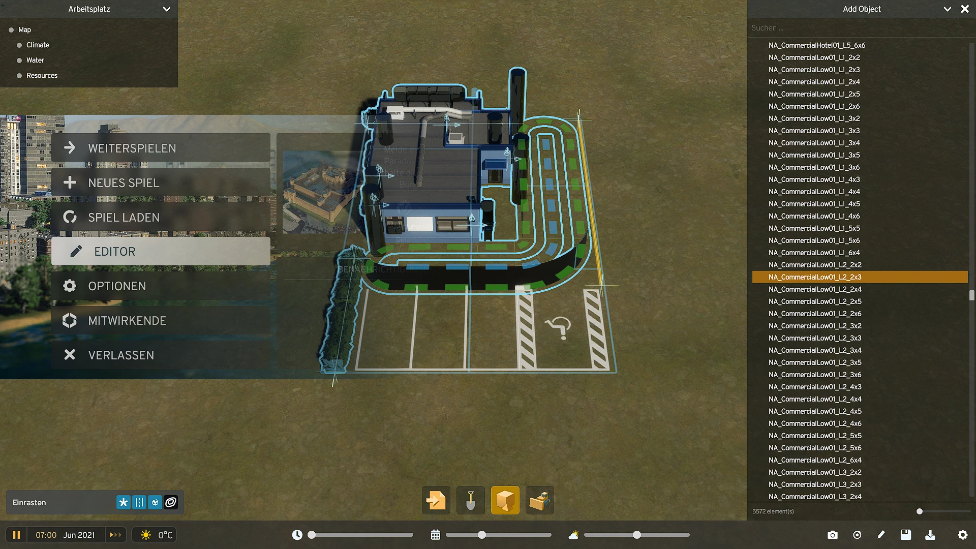 Asset Editor from Cities Skylines 2.