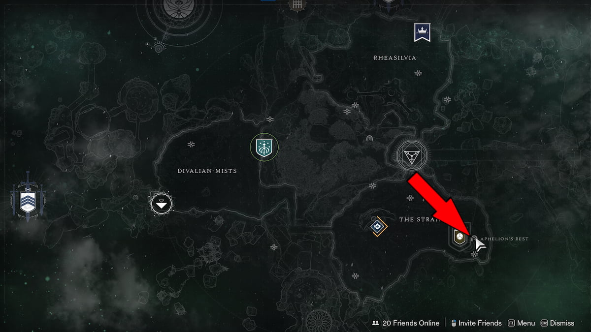 Aphelion's Rest lost sector location in Destiny 2
