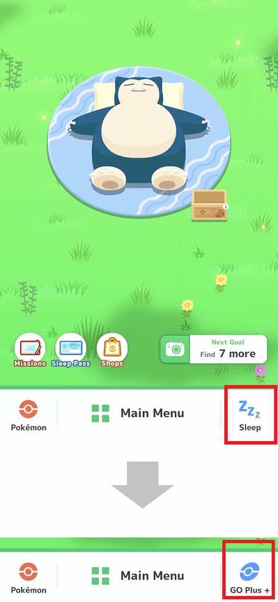 Successful connection of Pokémon Go Plus + with the Pokémon Sleep app screen