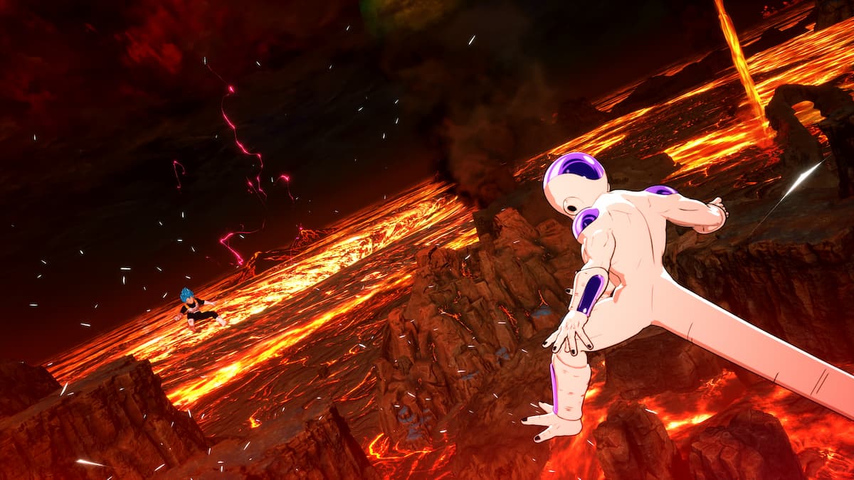 Freiza destroying a planet in Sparking! ZERO.