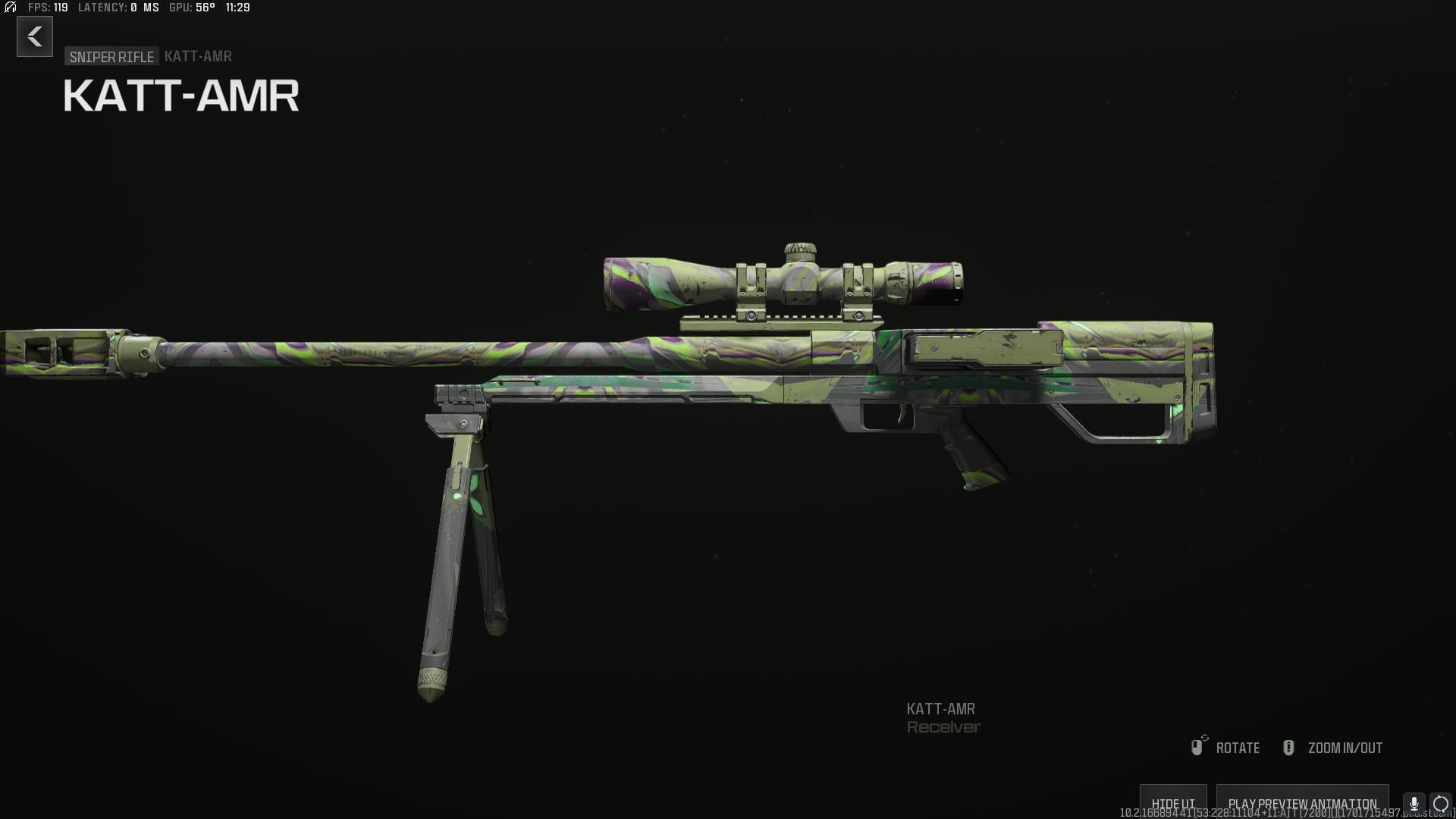 KATT AMR (Sniper) — Dimensional Shift mw3 camo