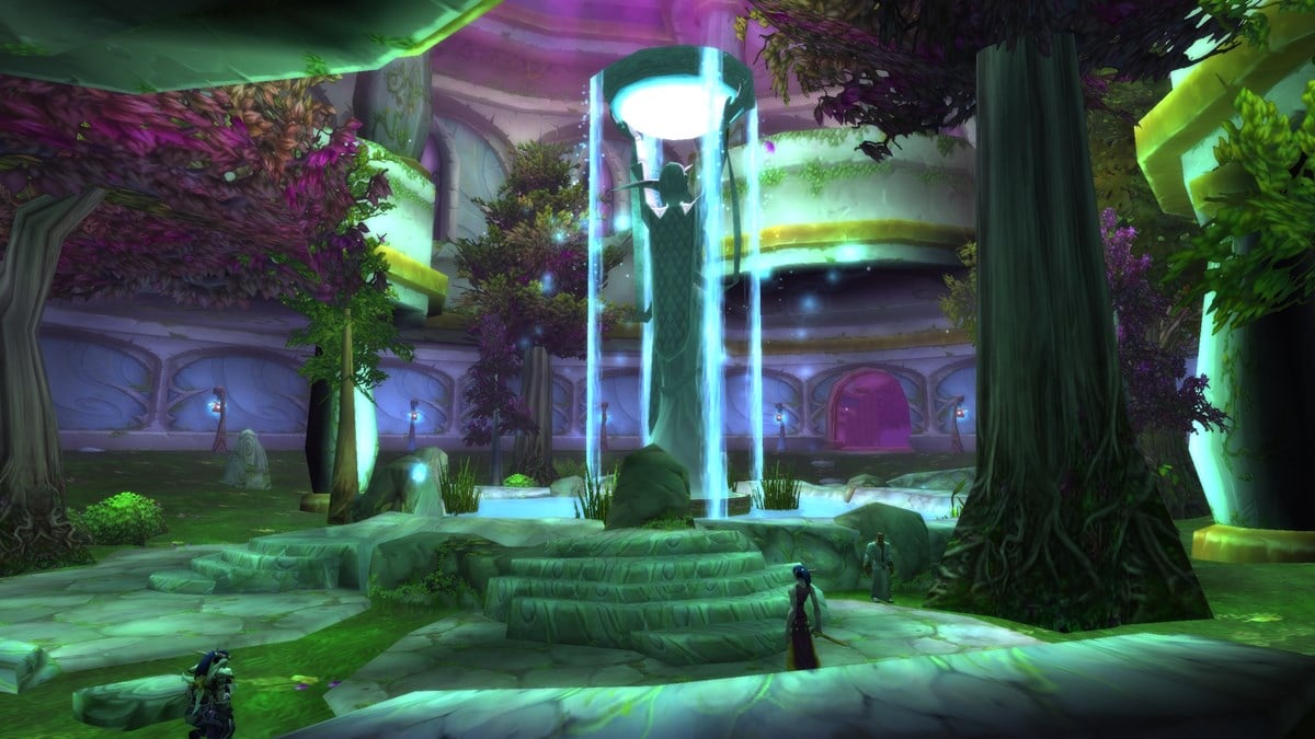The inside of the Temple of the Moon in WoW Classic SoD