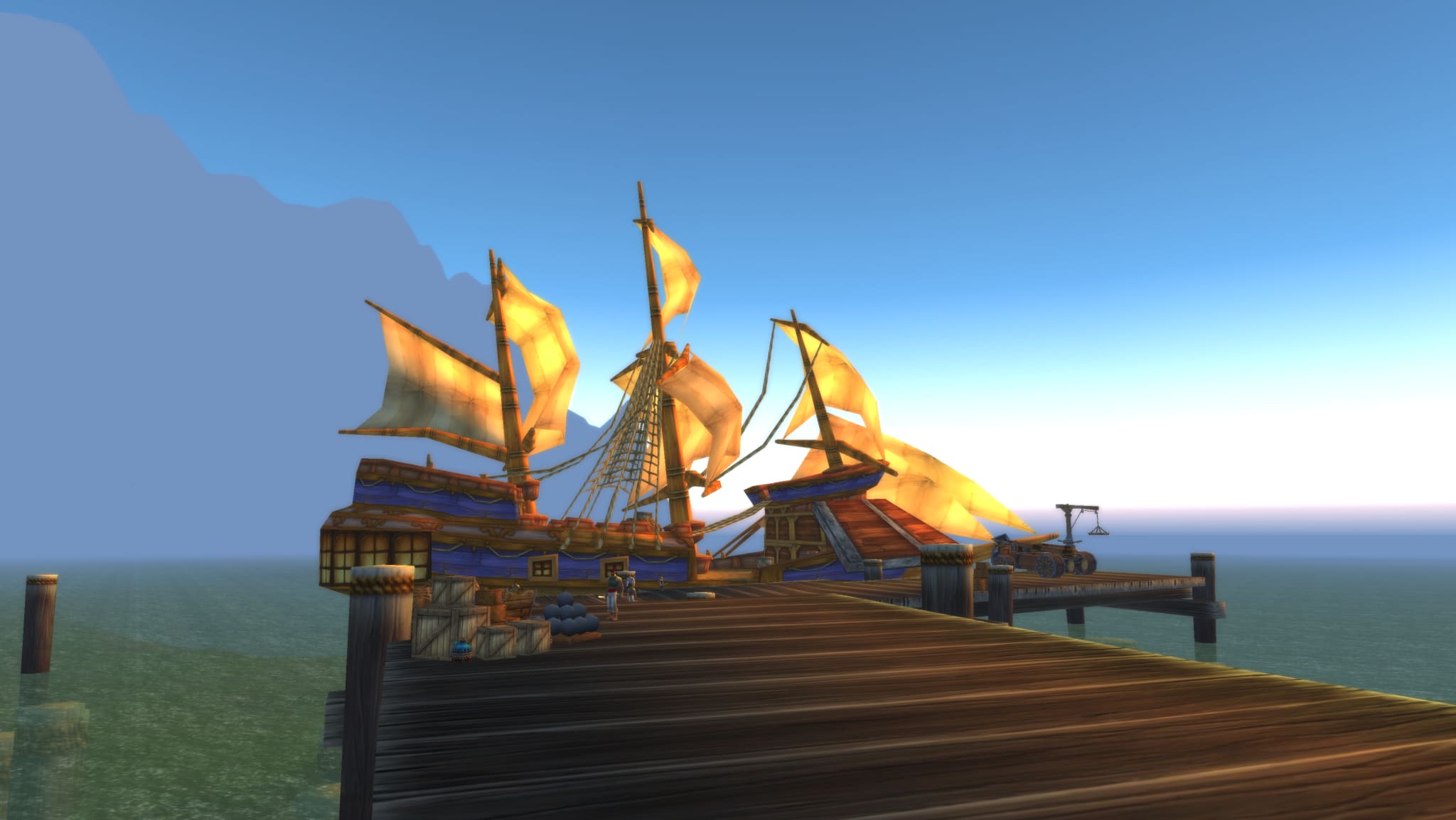 WoW Classic boat leading from Menethil Harbor into Theramore Isle