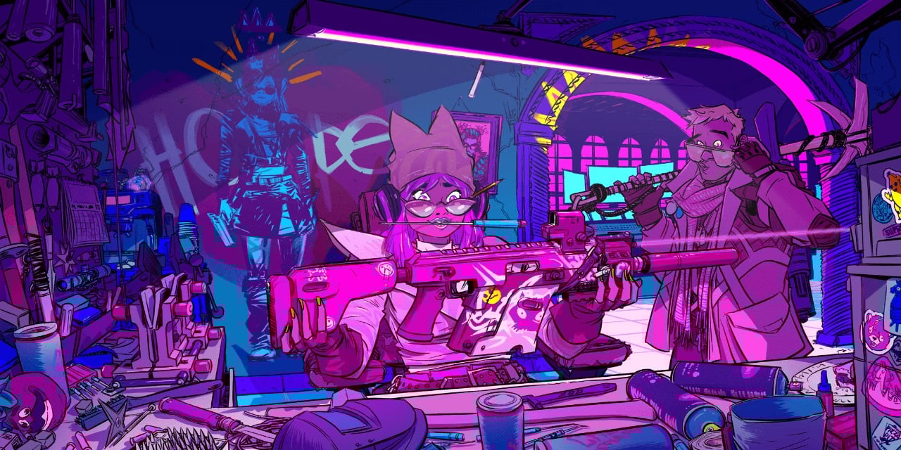 Fortnite's loading screen showing a character holding a weapon with curiosity.