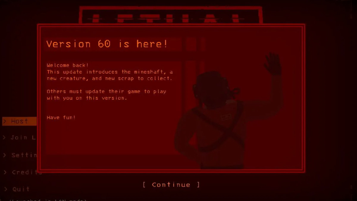 update patch notes for lethal company