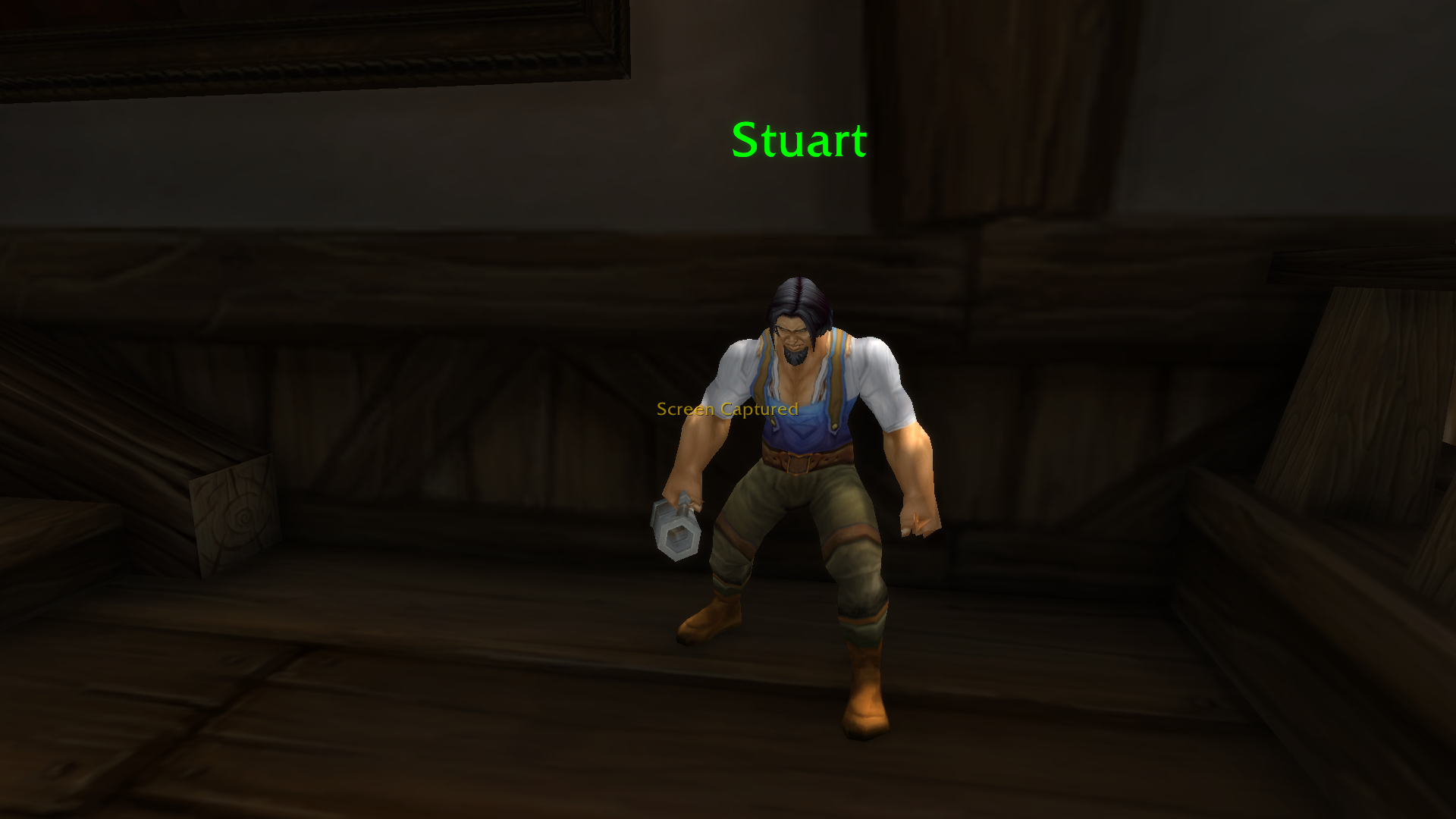 Image of a drunken human in World of Warcraft.
