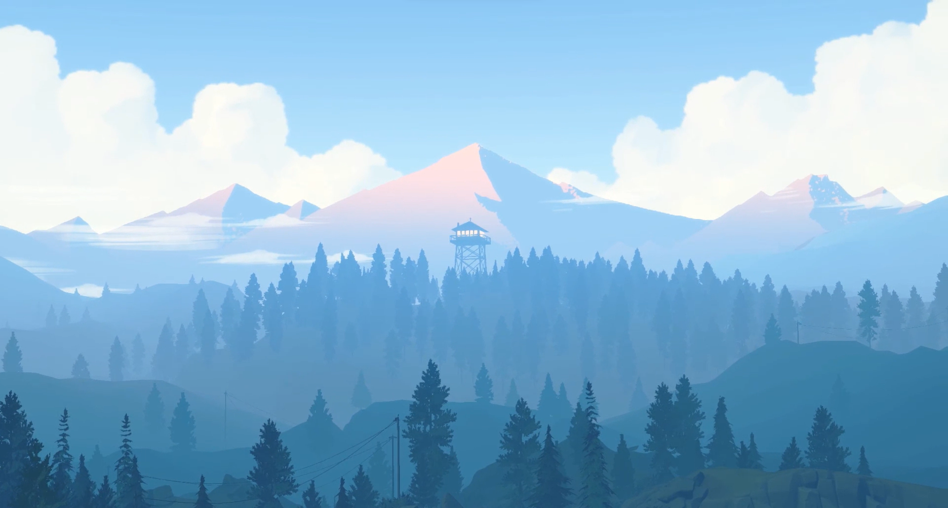 Delilah's tower in Firewatch